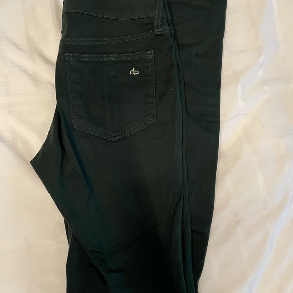 Hunter green Rag & Bone jeans size 25 - Picture 2 of 3